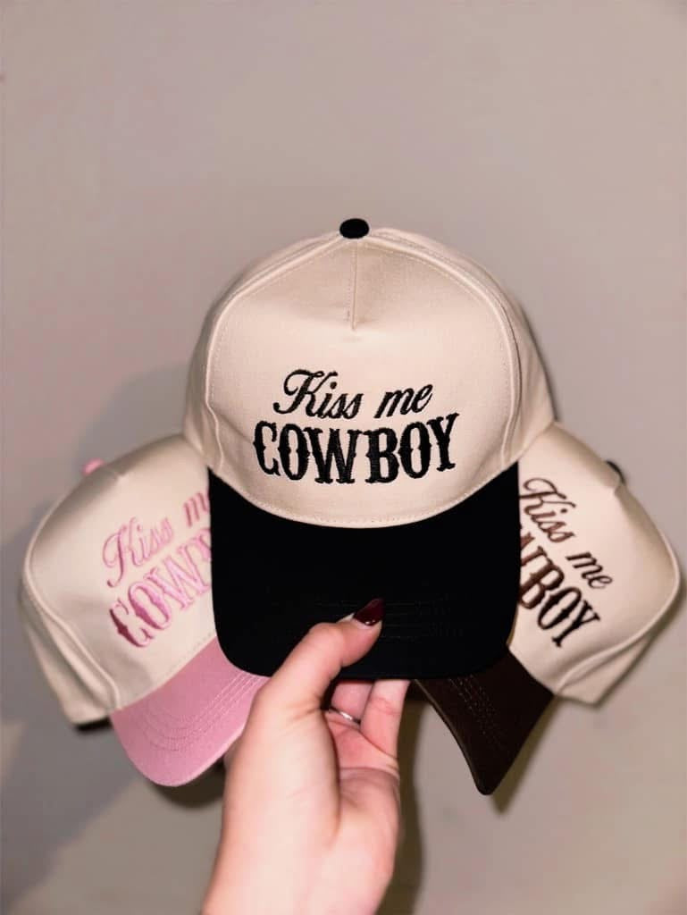 Kiss Me Cowboy Trucker Hat